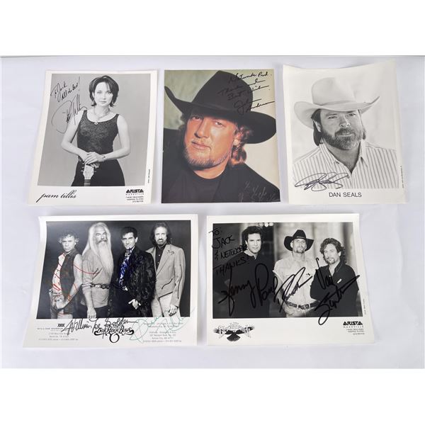 Group of 5 Band Signed Photos