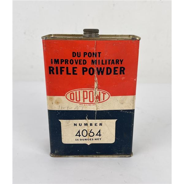 Vintage Dupont Improved Military Rifle Powder Tin