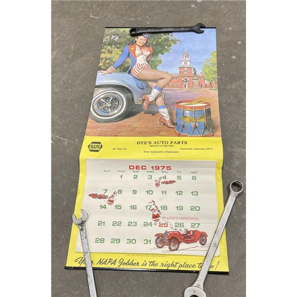 1975 Patriotic Pin Up Calendar Anaconda Montana