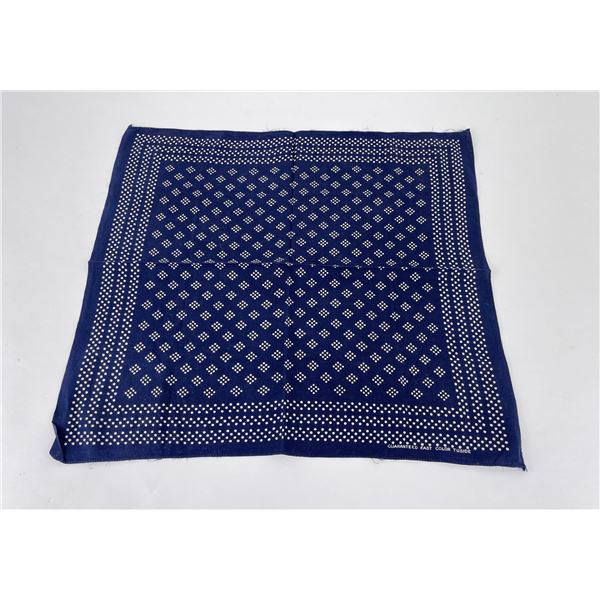 Antique Royal Blue Polka Dot Cowboy Bandana