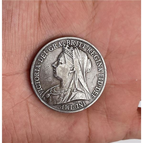 1899 Crown Victoria Silver Coin