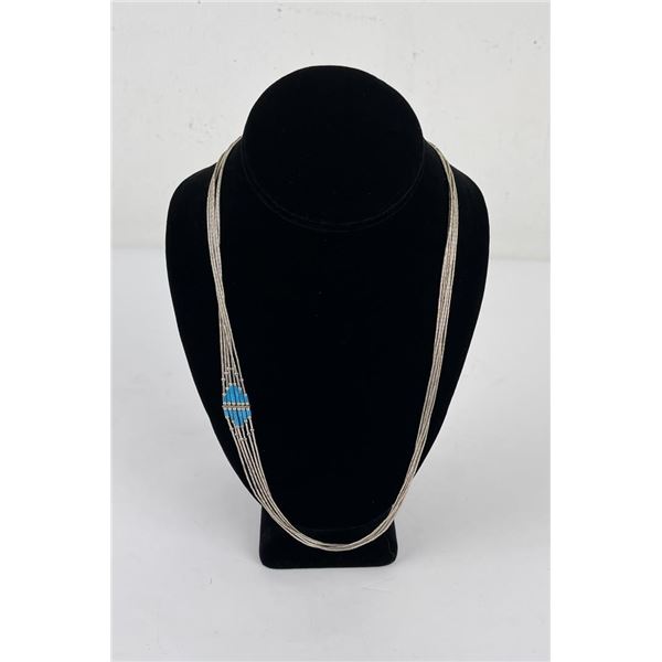 Navajo Liquid Silver Chain Necklace
