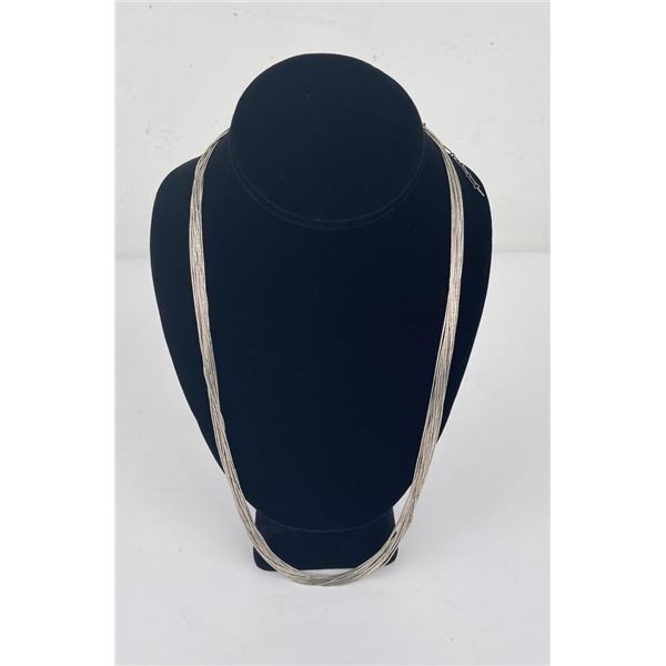 Navajo Liquid Silver Necklace