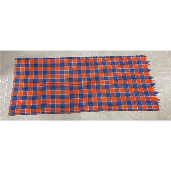 Antique American Folk Art Wool Scarf