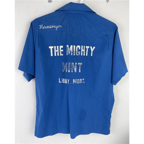 Vintage Mens Bowling Shirt Montana