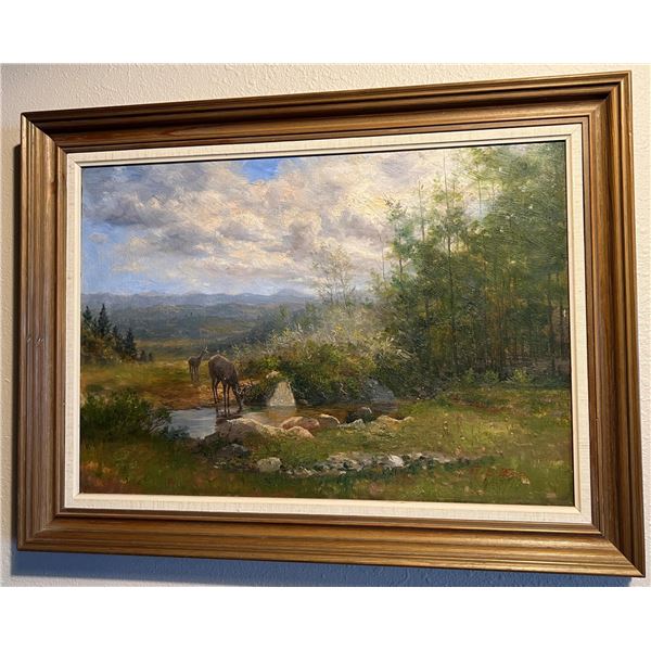 Ralph Earl DeCamp Painting Helena Montana Deer