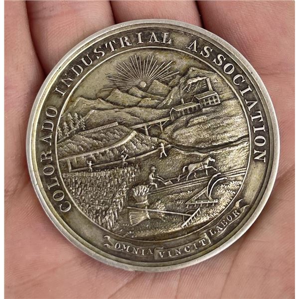 F.W. Freund Gunsmith Award Medal 1873 Colorado