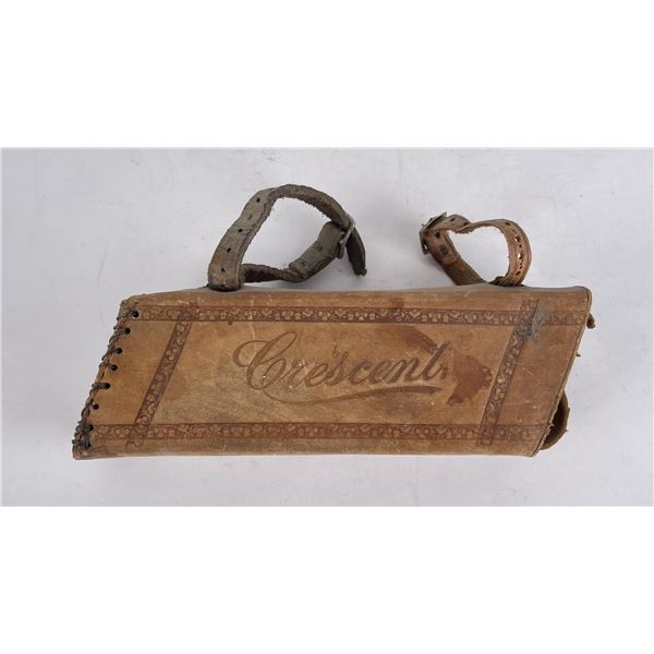 Antique Crescent Bicycle Leather Tool Case