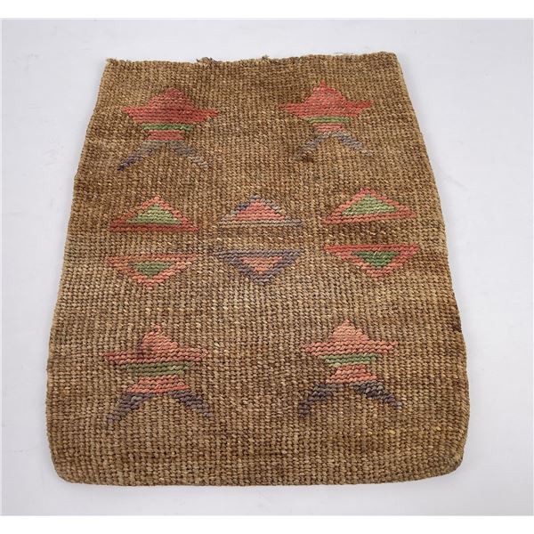 Antique Nez Perce Indian Woven Corn Husk Bag