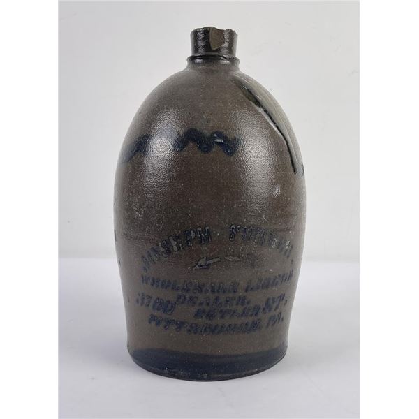 Fuhrer Pittsburgh Pennsylvania Stoneware Crock Jug
