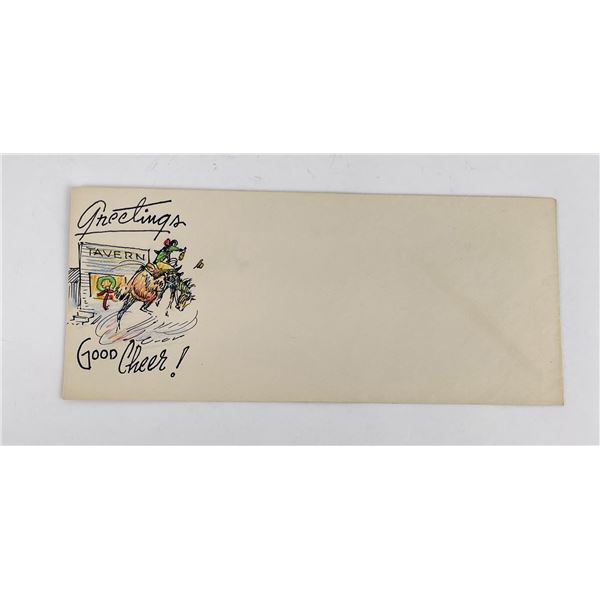 Shorty Shope Cowboy Artist Watercolor Envelope