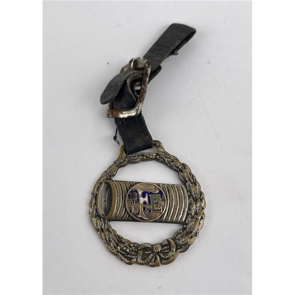 Brotherhood Locomotive Firemen Enginemen Watch Fob