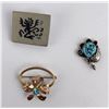 Image 1 : Group of Sterling Silver Brooches and Pendant