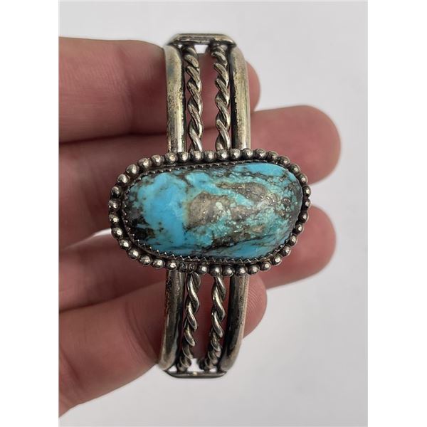 Navajo Sterling Silver Turquoise Bracelet