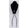 Image 1 : Navajo Sterling Silver Turquoise Bolo Tie