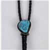 Image 3 : Navajo Sterling Silver Turquoise Bolo Tie