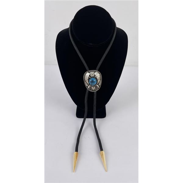 Alpaca Silver Cowboy Bolo Tie