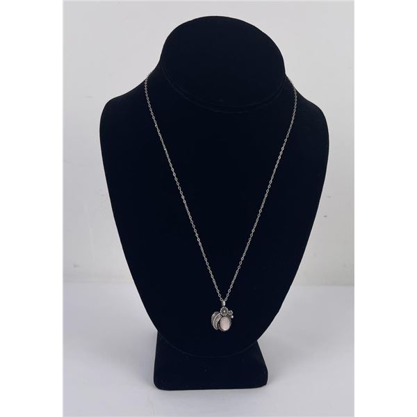 Navajo Sterling Silver Mother of Pearl Necklace