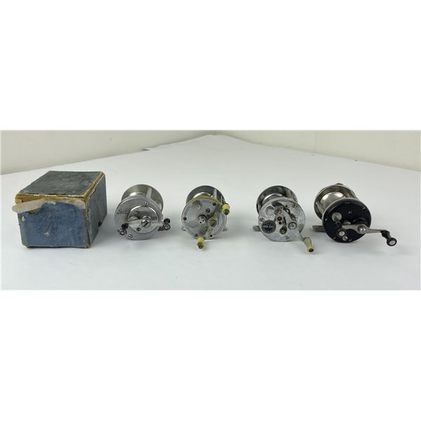 Group of 4 Vintage Bait Casting Fishing Reels