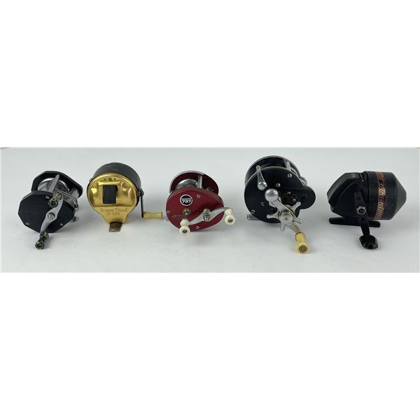Group of 5 Vintage Fishing Reels