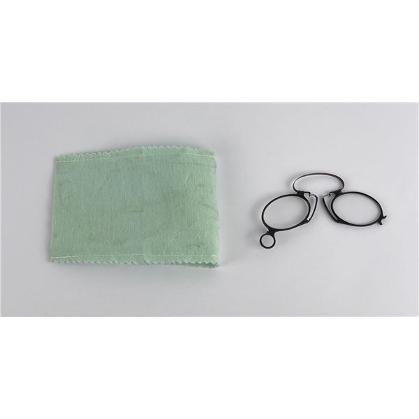 Post Civil War Pince Nez Gutta Percha Glasses