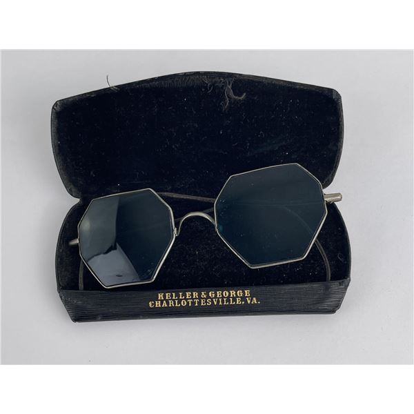 Rare Post Civil War Wilson Blue Sunglasses