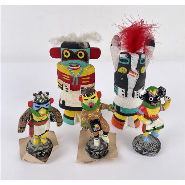 Group of Hopi Indian Kachina Dolls