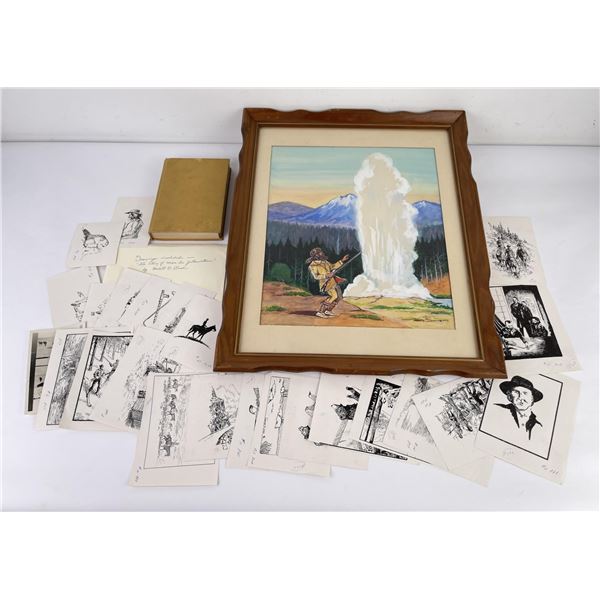 The Story of Man in Yellowstone Original Art