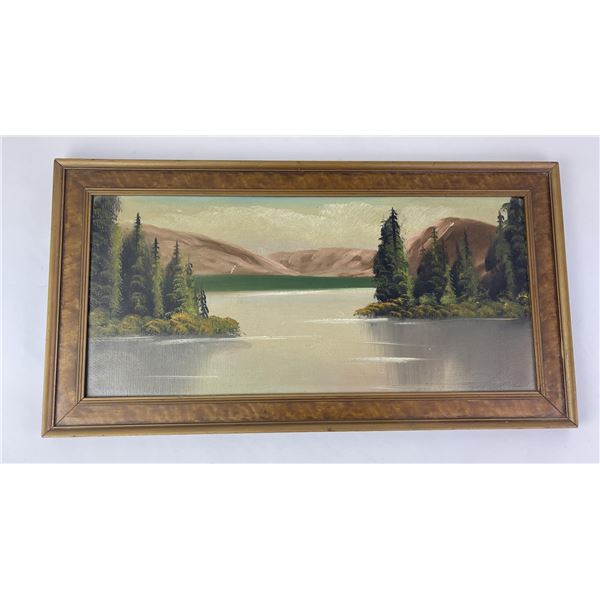 Antique Roadside Tourist Painting