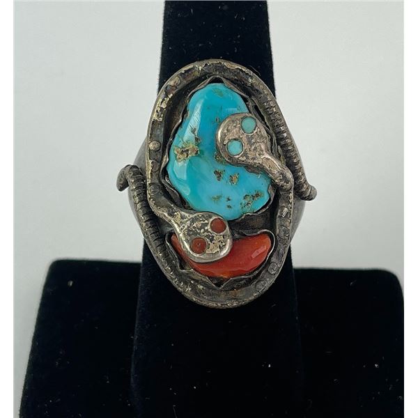 Effie Calavaza Sterling Silver Turquoise Ring