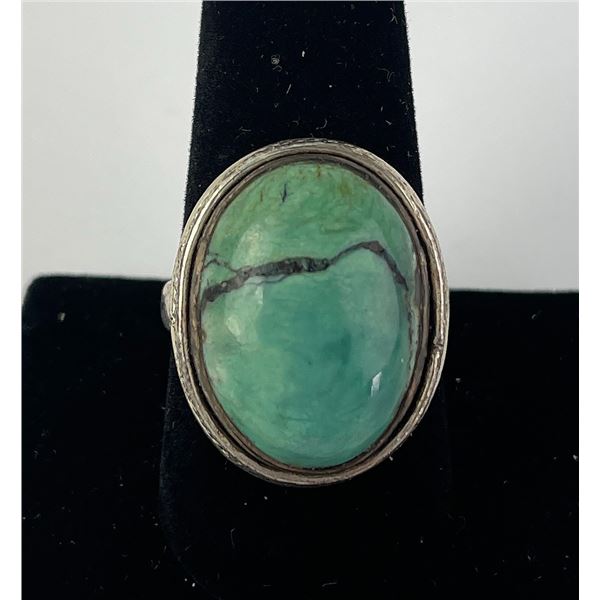 Sterling Silver and Turquoise Ring Size 10
