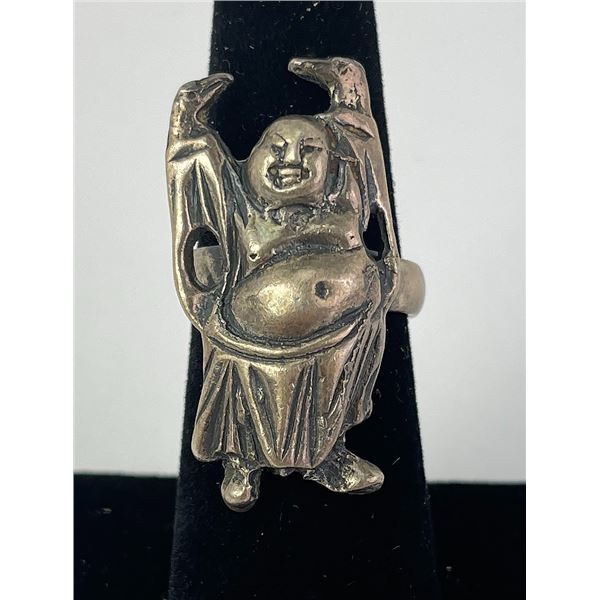Sterling Silver Buddha Ring