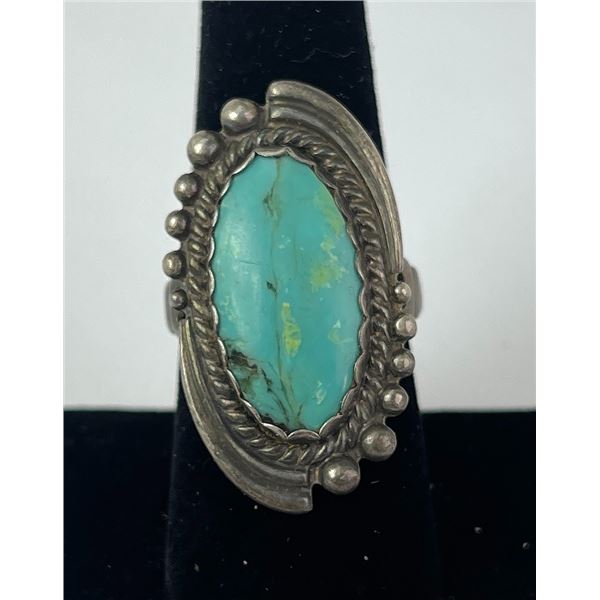 Navajo Sterling Silver Turquoise Ring