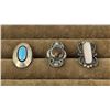 Image 1 : Group of 3 Navajo Sterling Silver Rings