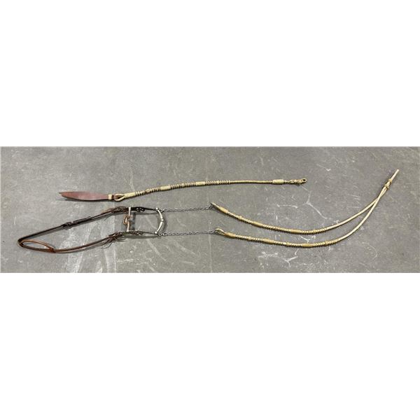 Garcia Silver Inlaid Bit Braided Reins
