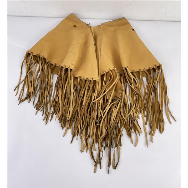 Montana Indian Made Buckskin Leather Shawl