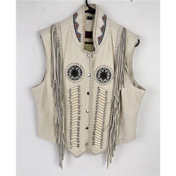 Sunriders Western Wear Beaded Leather Jacket