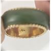 Image 6 : 14k Yellow Gold and Jade Ring