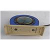 Image 6 : Art Deco Blue Mirrored Clock Telechron