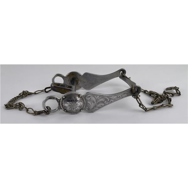 Fancy Antique Engraved Cowboy Horse Bit