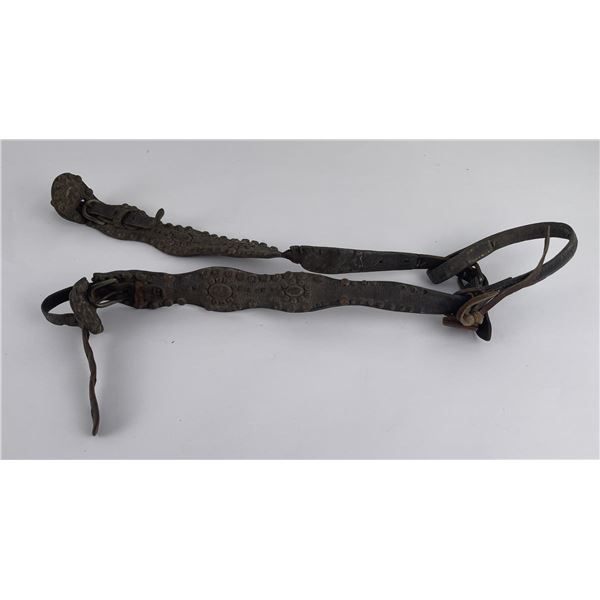 Fancy Montana Cowboy Studded Leather Headstall