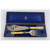 Image 1 : Antique Victorian Cased Fish Serving Set