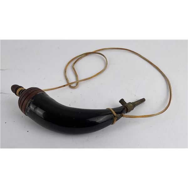 Montana Buffalo Horn Powder Flask