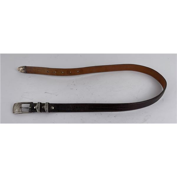 Pat Areias Sterling Silver Leather Belt California