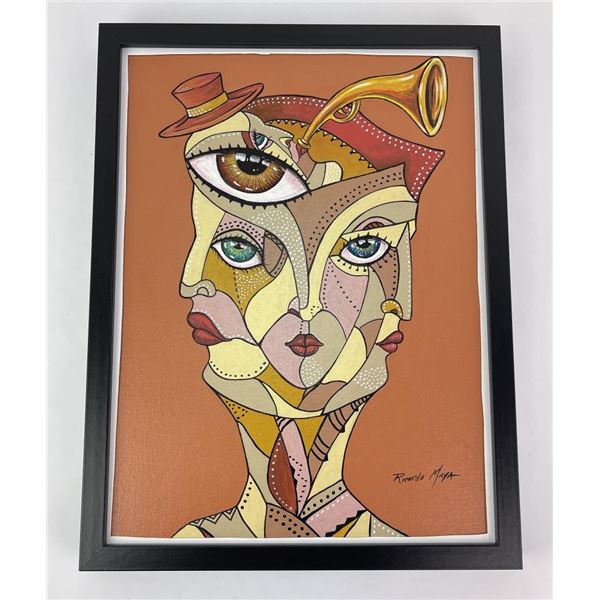 Ricardo Maya Oil on Board Painting