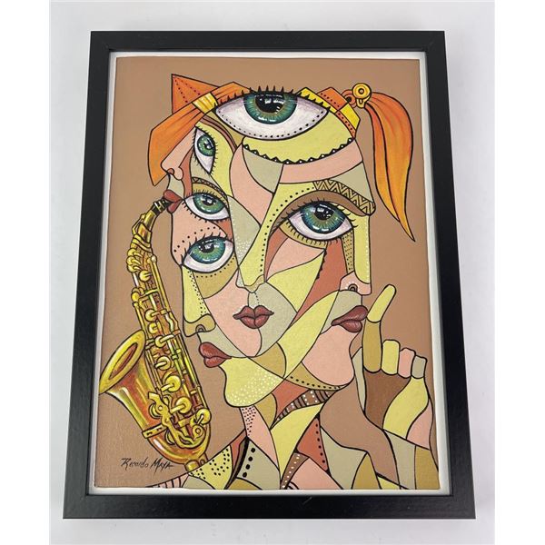 Ricardo Maya Oil on Board Painting