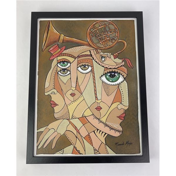 Ricardo Maya Oil on Board Painting