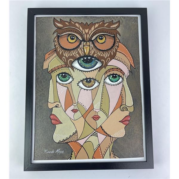 Ricardo Maya Oil on Board Painting