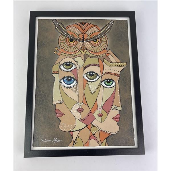 Ricardo Maya Oil on Board Painting