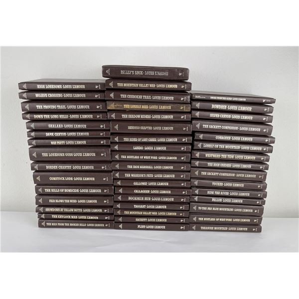 48 Volumes Louis L'Amour Bantam Books Leatherette